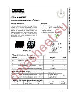 FDMA1028NZ datasheet  